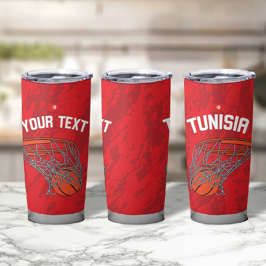 Afro Basketball Custom Tunisia Tumbler Cup Go Champions Eagles of Carthage LT14