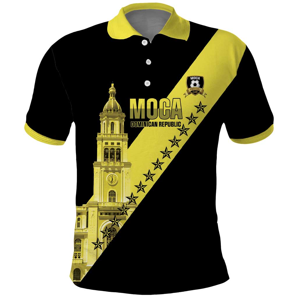 Cradle Of Dominican Republic Football Custom Polo Shirt Go Moca Diagonal Style LT14