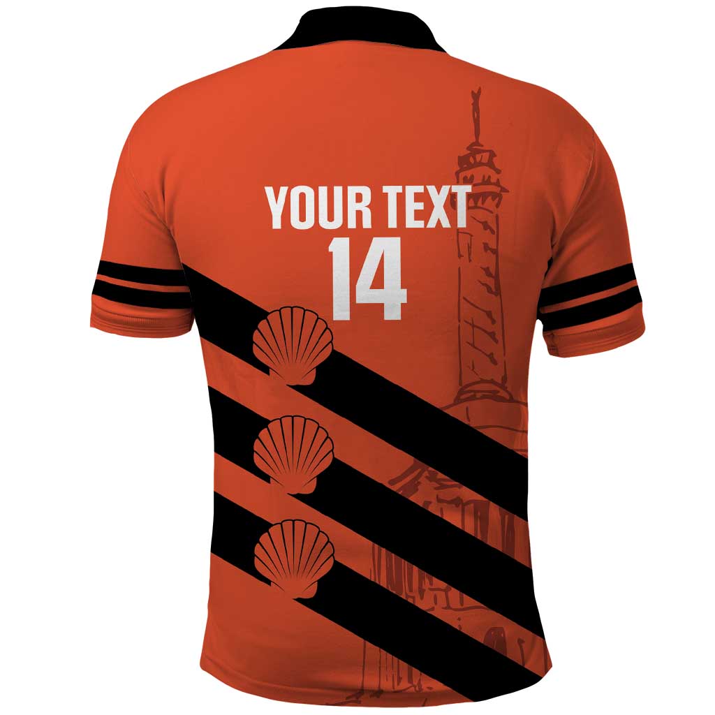 Cibao Dominican Republic Football Custom Polo Shirt Vamos La Bestia Naranja LT14