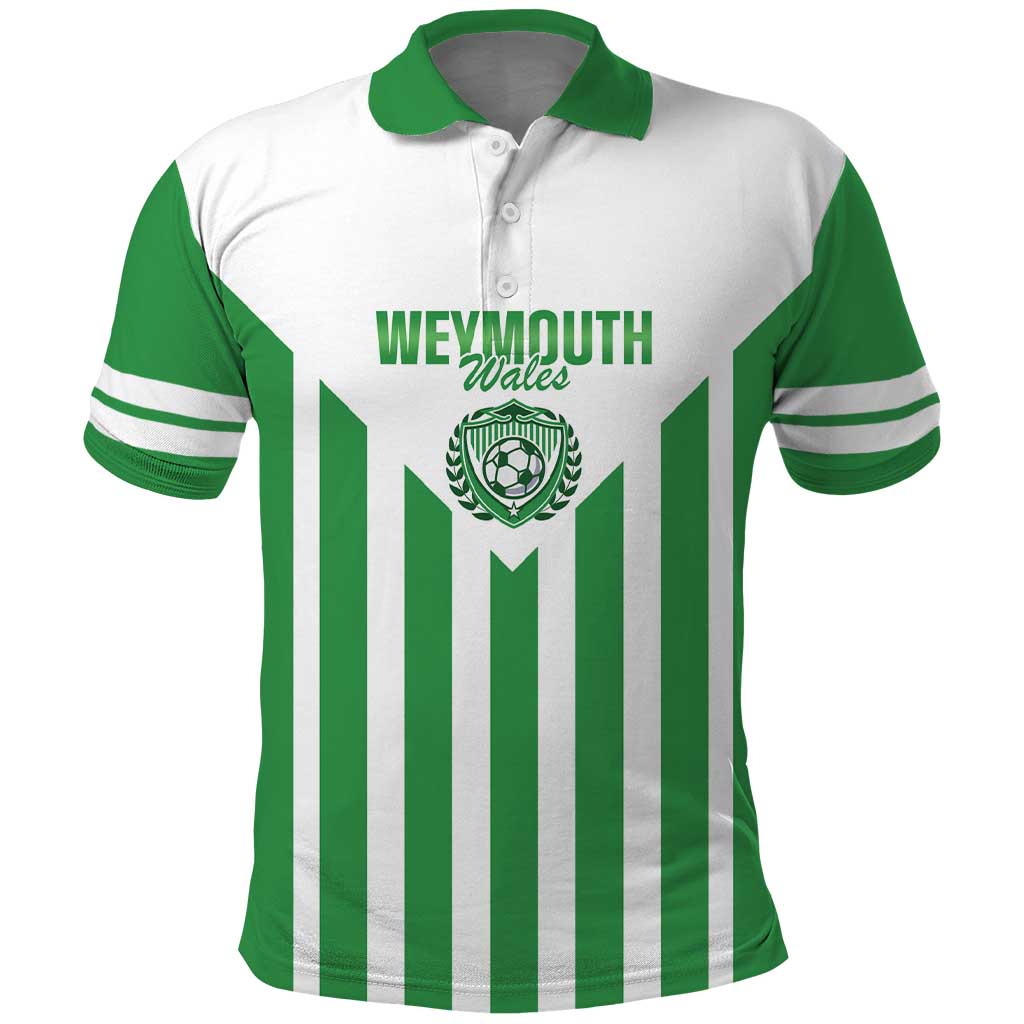 Weymouth Barbados Football Custom Polo Shirt Come On Wales LT14