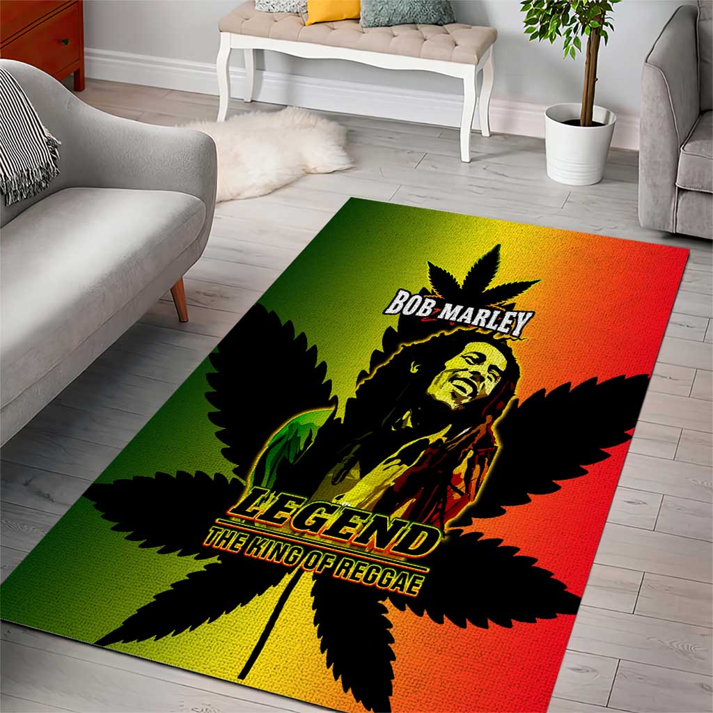 Afro Jamaica Legend Bob Area Rug The King Of Reggae LT14