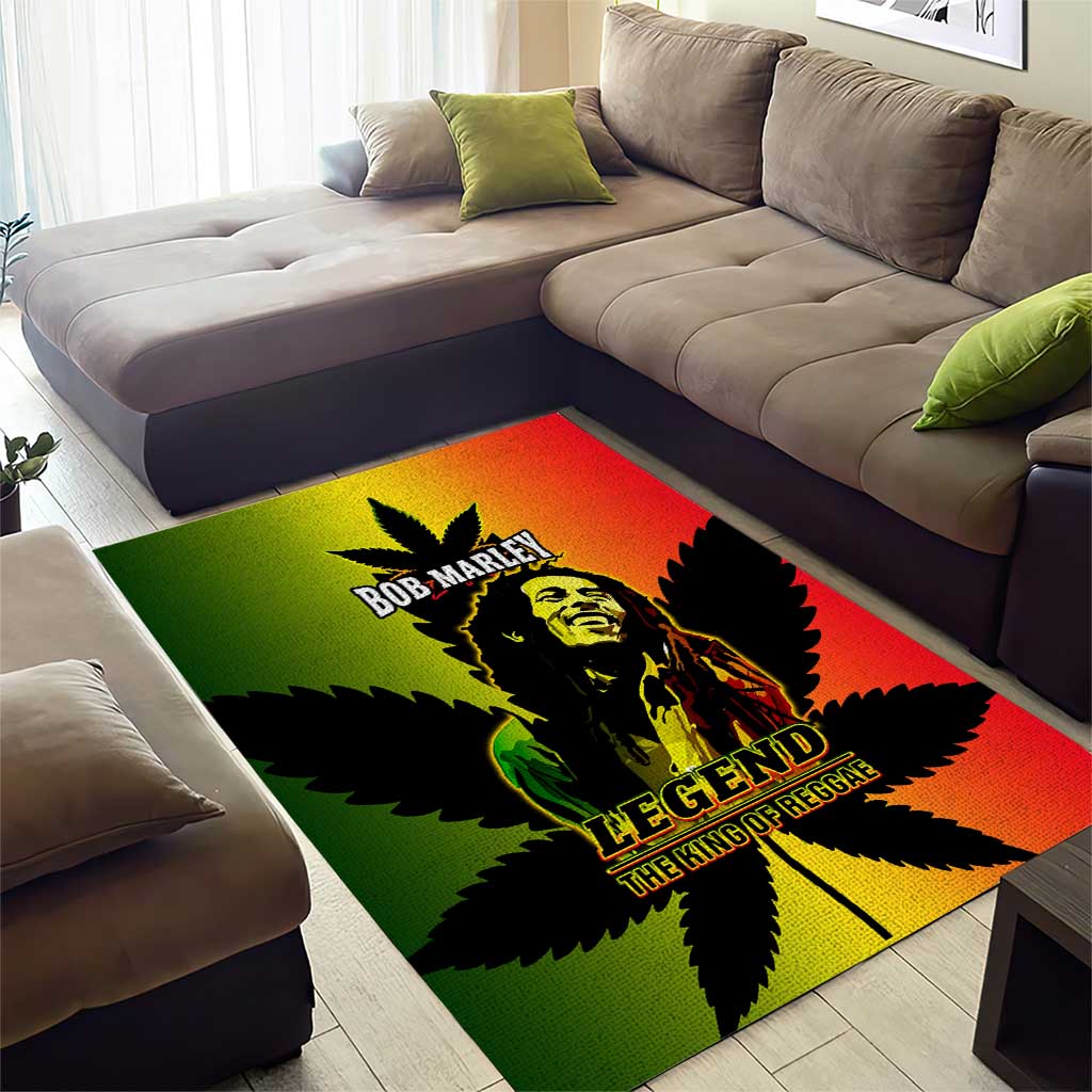 Afro Jamaica Legend Bob Area Rug The King Of Reggae LT14