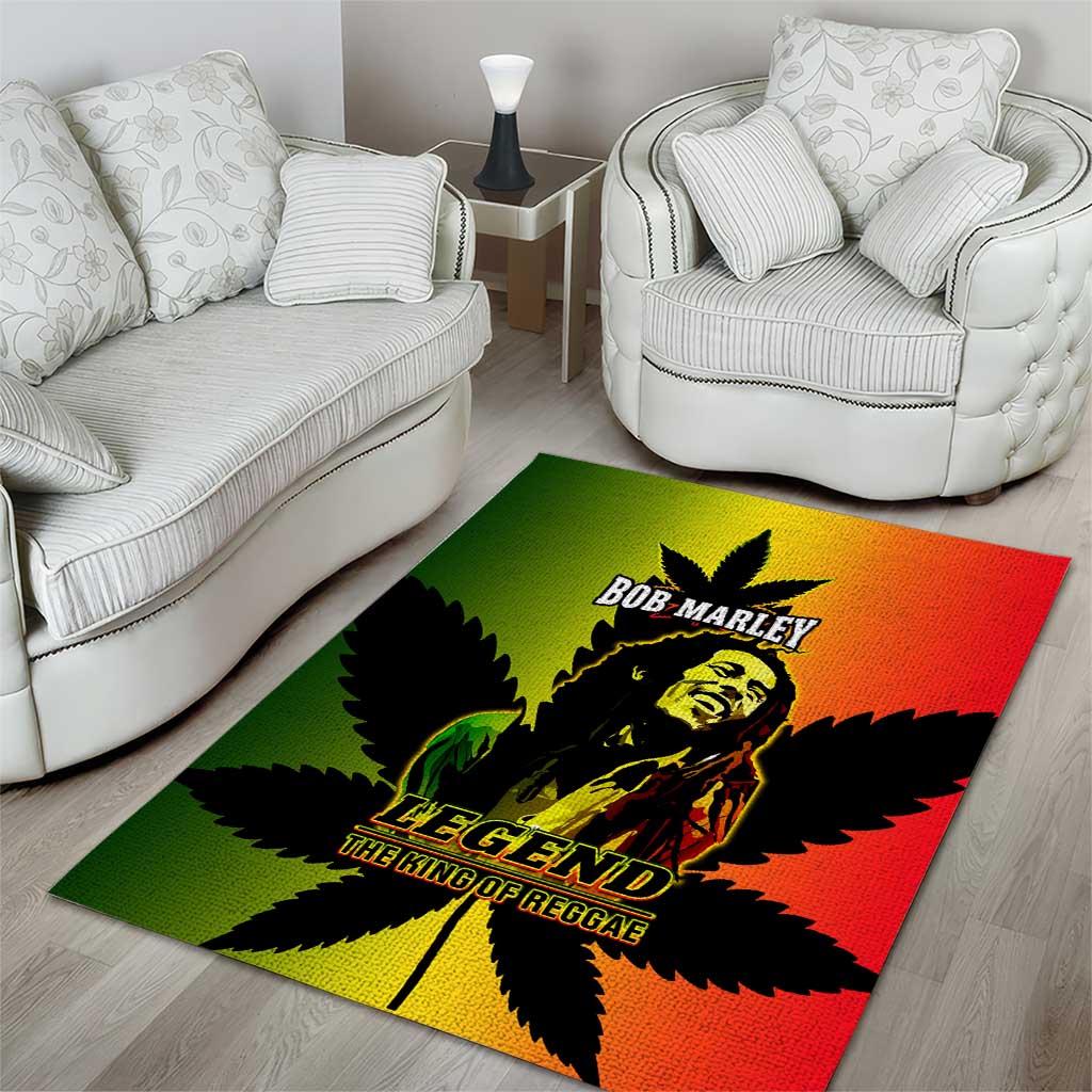 Afro Jamaica Legend Bob Area Rug The King Of Reggae LT14