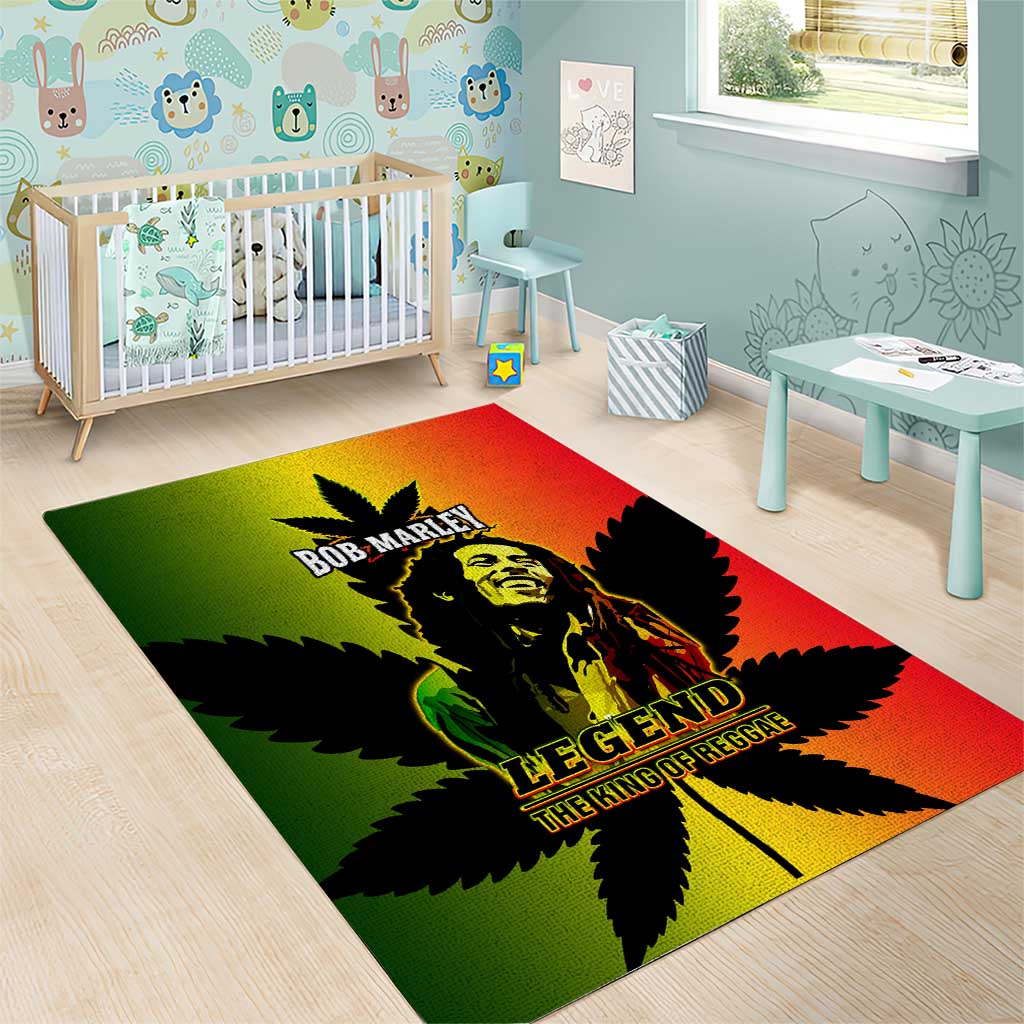Afro Jamaica Legend Bob Area Rug The King Of Reggae LT14
