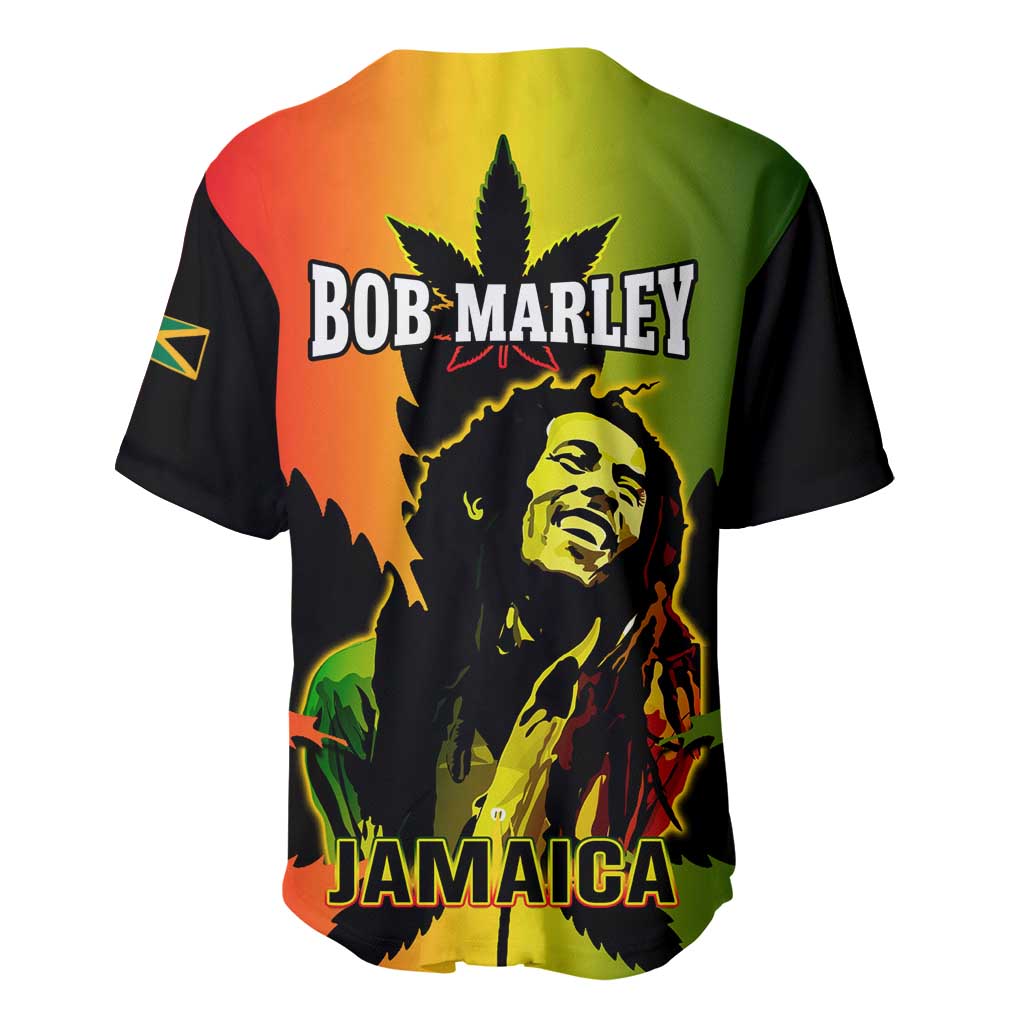 Afro Jamaica Legend Bob Baseball Jersey The King Of Reggae LT14