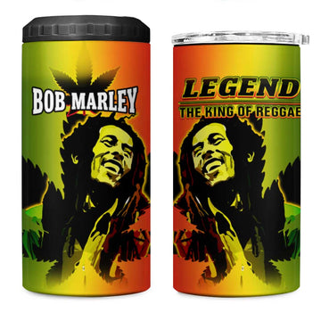 Afro Jamaica Legend Bob 4 in 1 Can Cooler Tumbler The King Of Reggae LT14