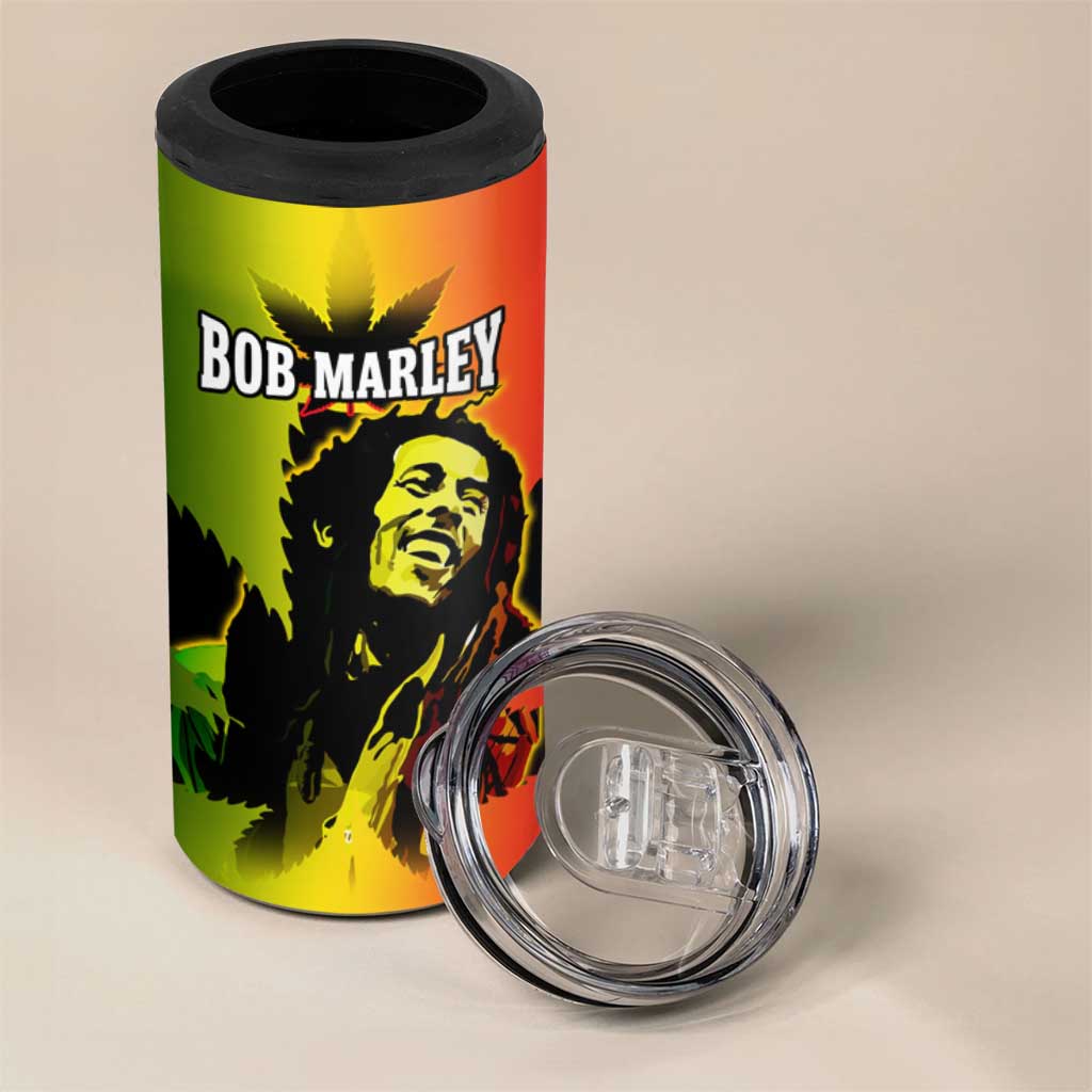 Afro Jamaica Legend Bob 4 in 1 Can Cooler Tumbler The King Of Reggae LT14