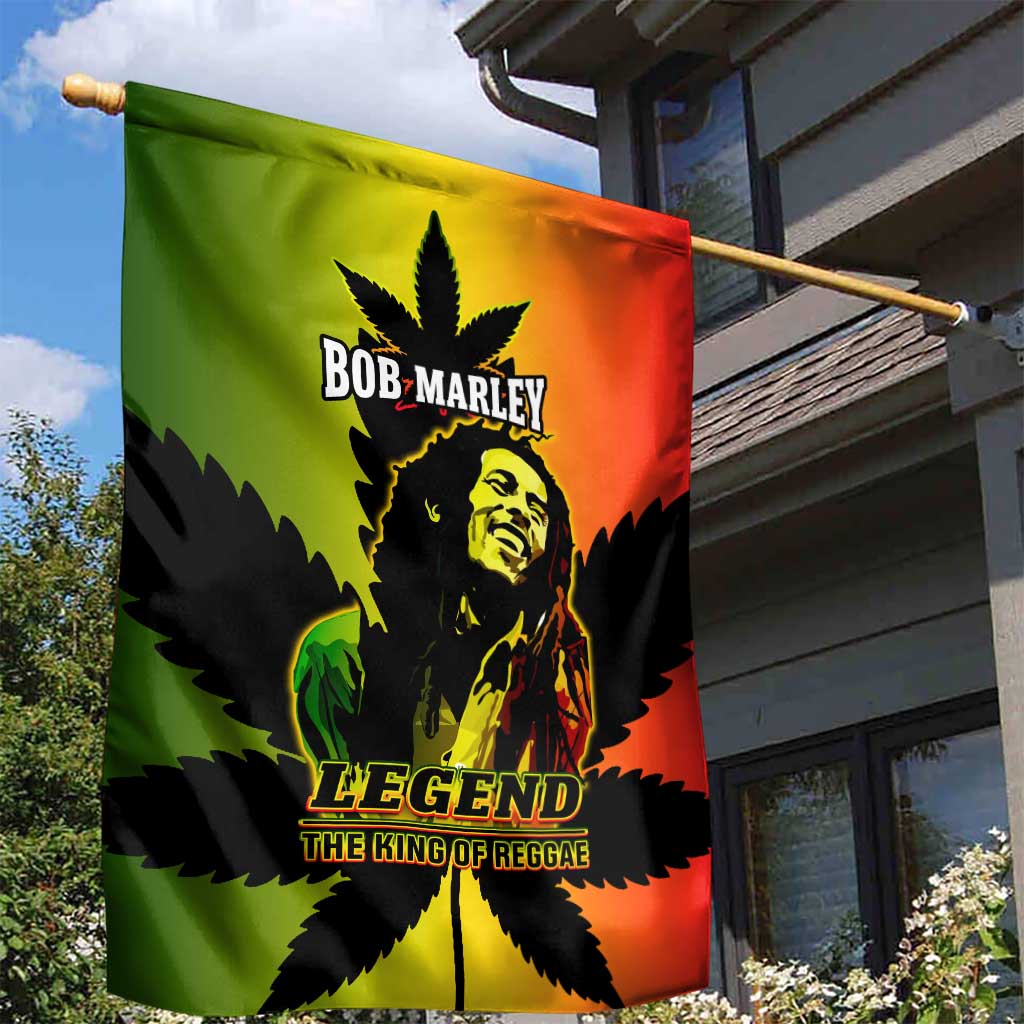 Afro Jamaica Legend Bob Garden Flag The King Of Reggae LT14