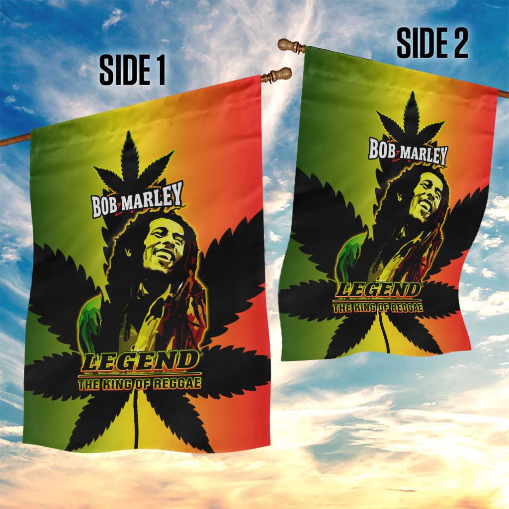 Afro Jamaica Legend Bob Garden Flag The King Of Reggae LT14