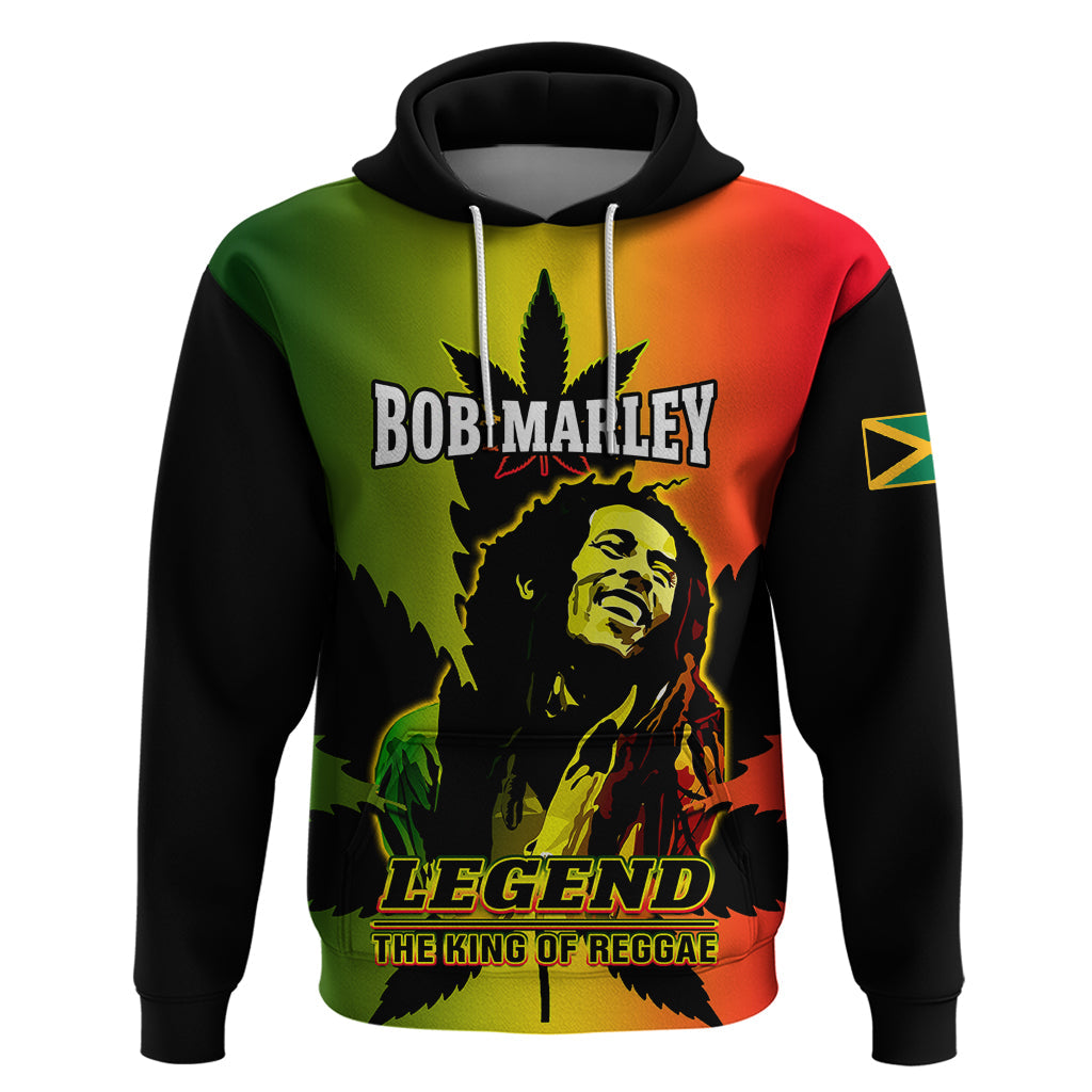 Jamaica Legend Bob Hoodie The King Of Reggae LT14