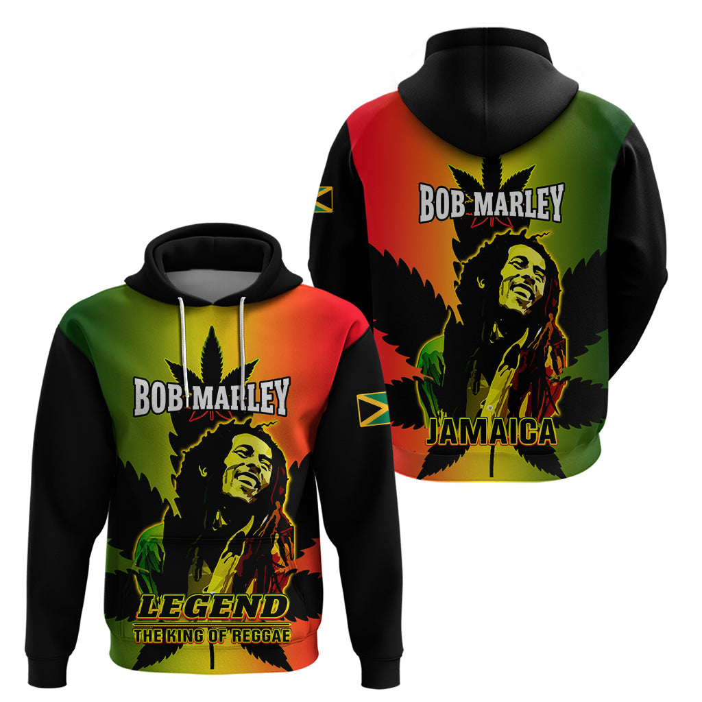 Jamaica Legend Bob Hoodie The King Of Reggae LT14