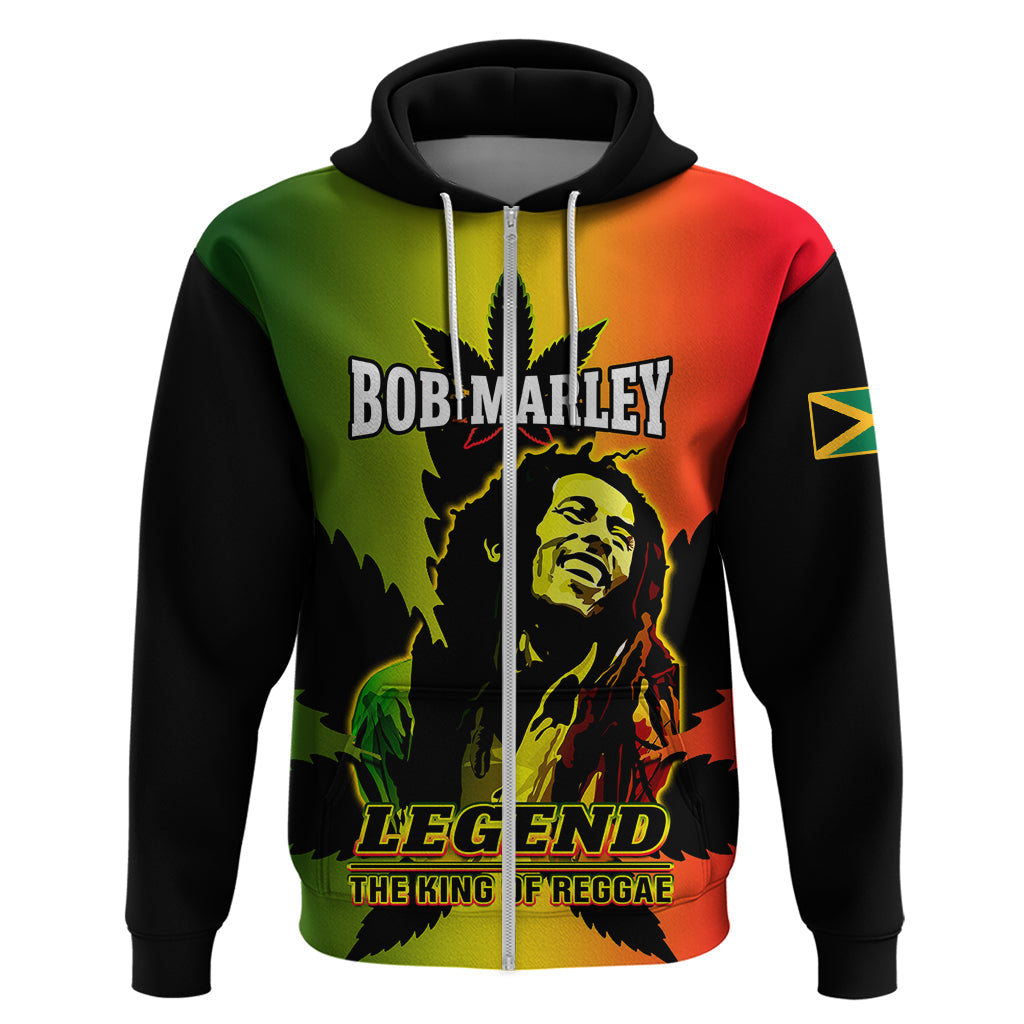 Jamaica Legend Bob Hoodie The King Of Reggae LT14