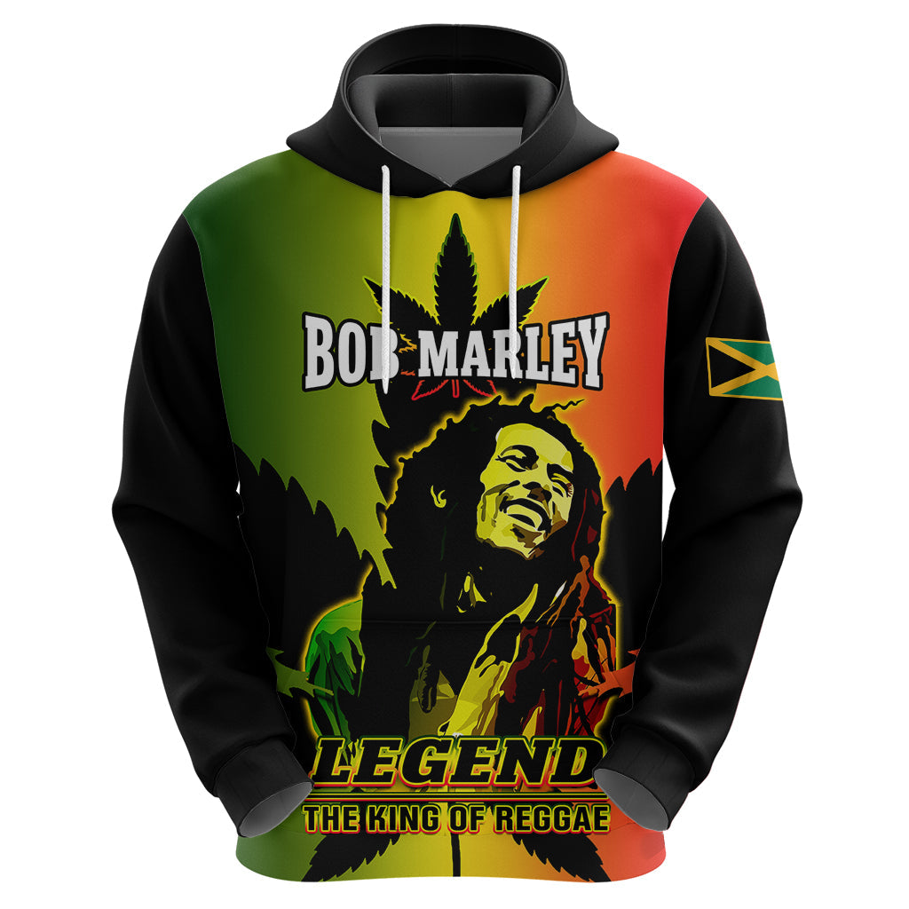 Jamaica Legend Bob Hoodie The King Of Reggae LT14