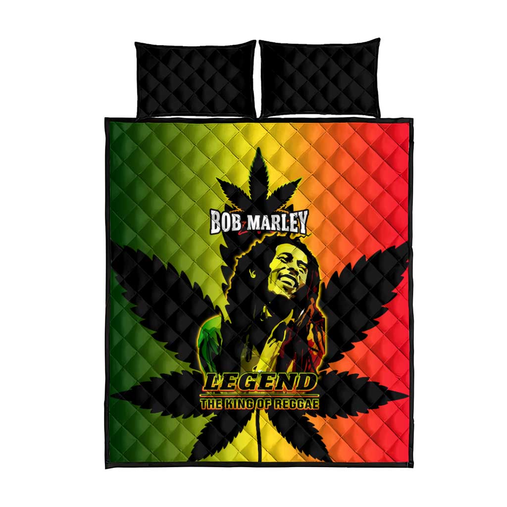 Afro Jamaica Legend Bob Quilt Bed Set The King Of Reggae LT14