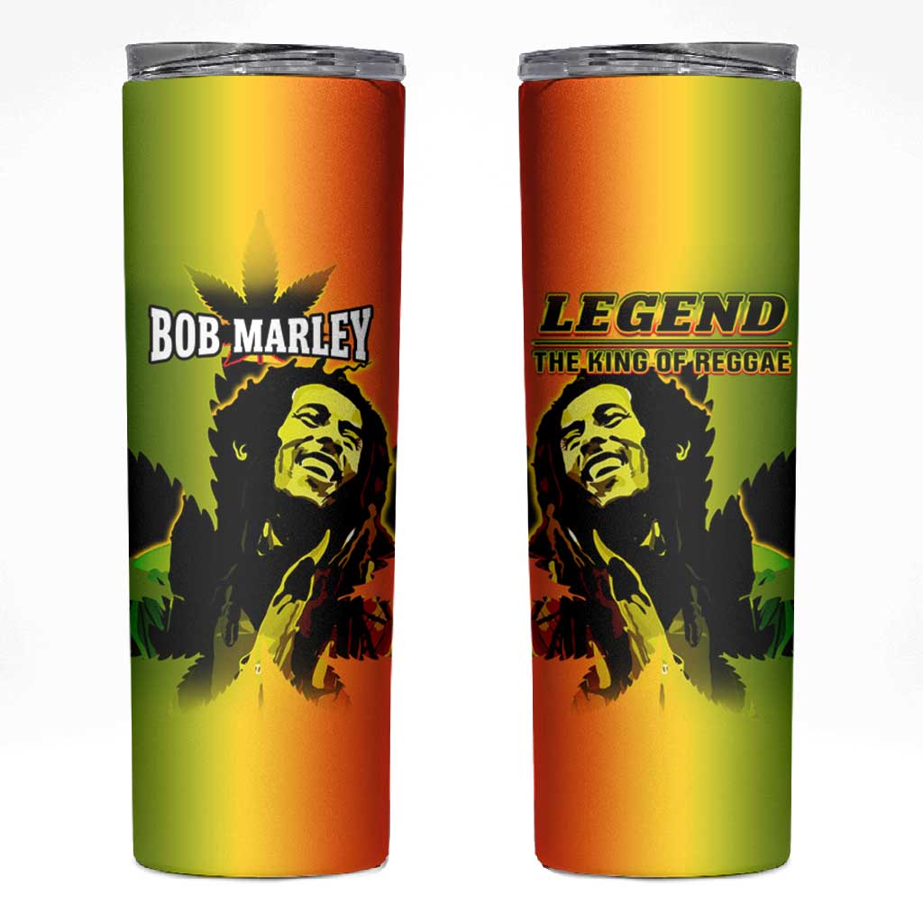 Afro Jamaica Legend Bob Skinny Tumbler The King Of Reggae LT14