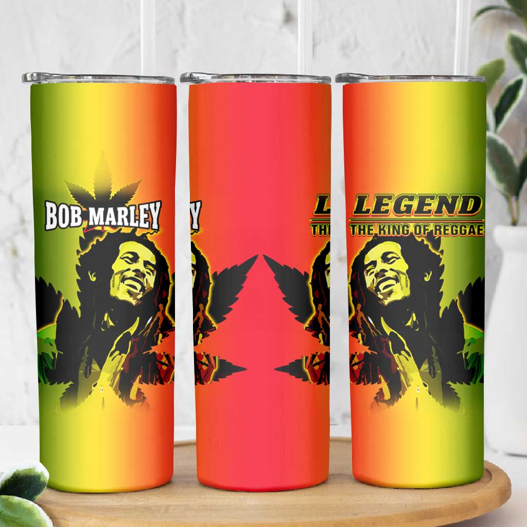 Afro Jamaica Legend Bob Skinny Tumbler The King Of Reggae LT14