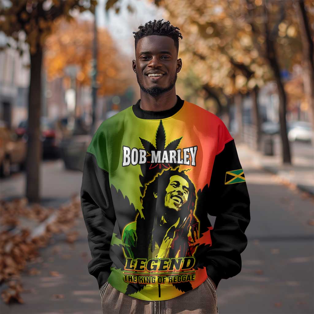Afro Jamaica Legend Bob Sweatshirt The King Of Reggae LT14