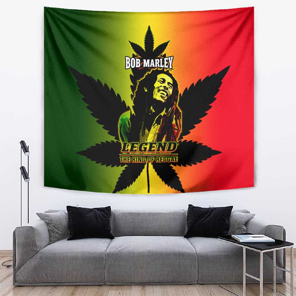 Afro Jamaica Legend Bob Tapestry The King Of Reggae LT14