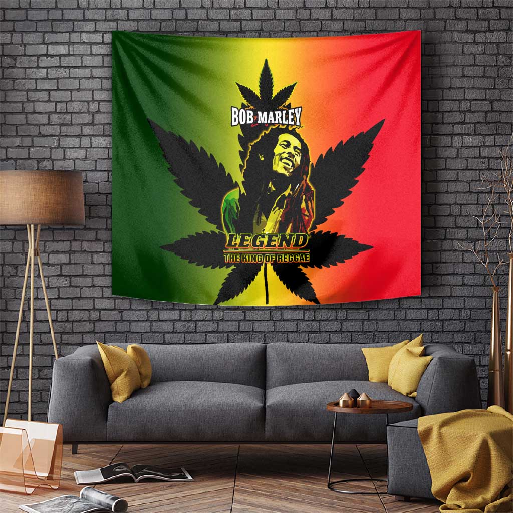 Afro Jamaica Legend Bob Tapestry The King Of Reggae LT14