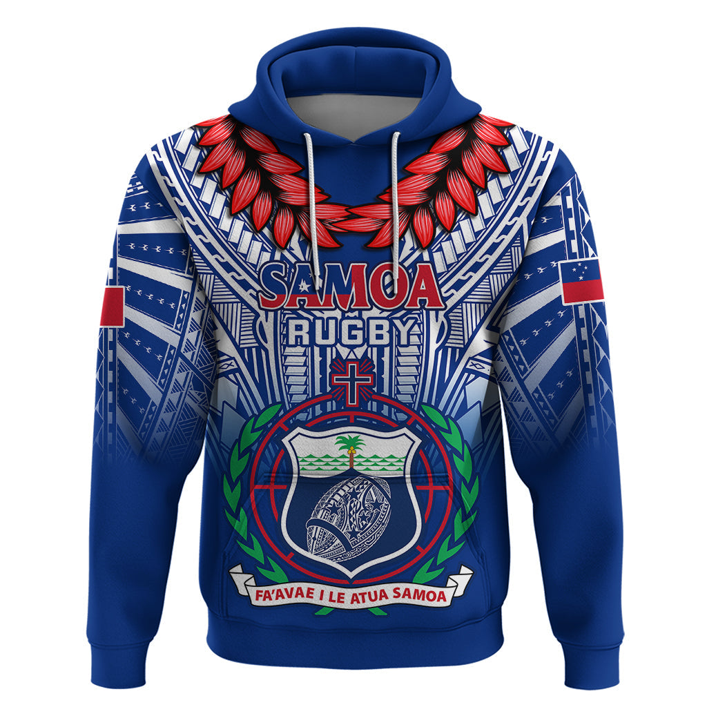 Custom Samoa Rugby Hoodie 2023 Go Manu Samoa With Ula Fala Style LT14