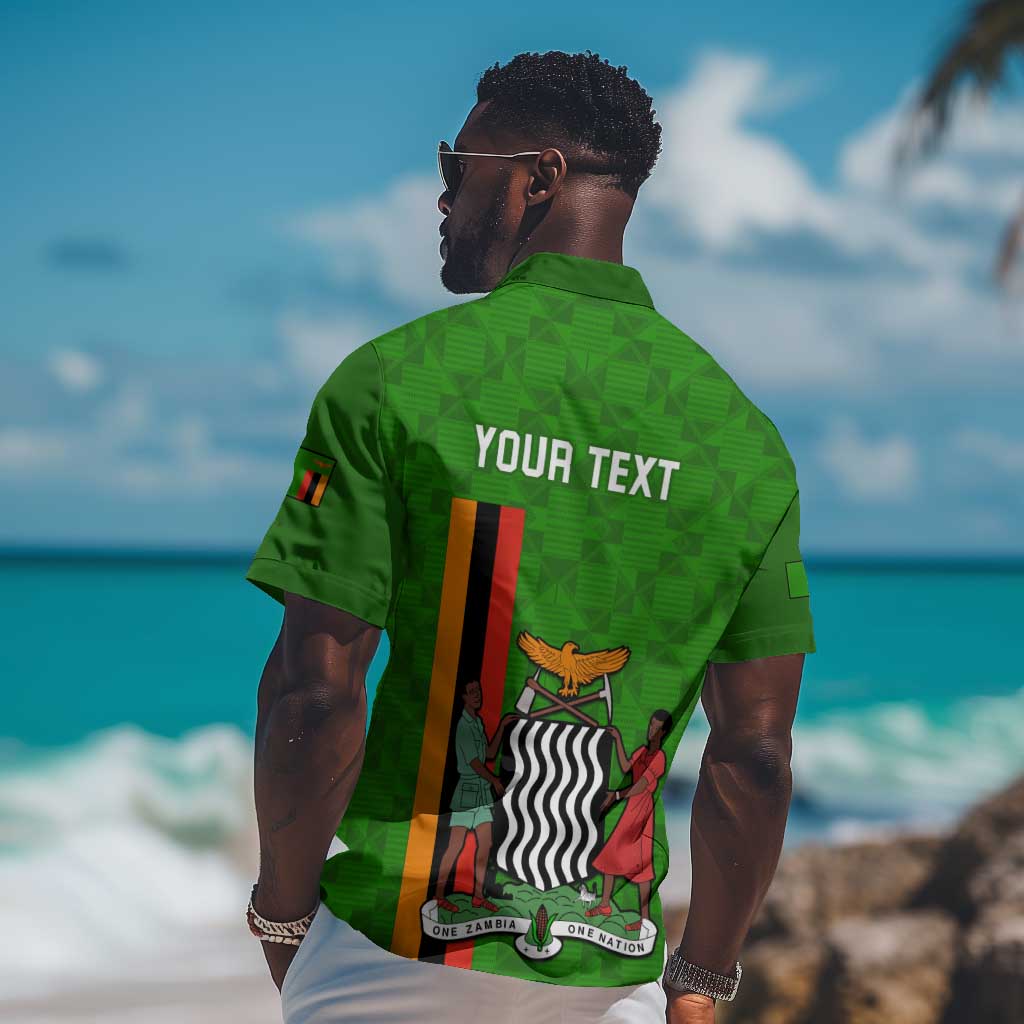 Personalised Zambia Independence Day Hawaiian Shirt Kente Pattern LT14