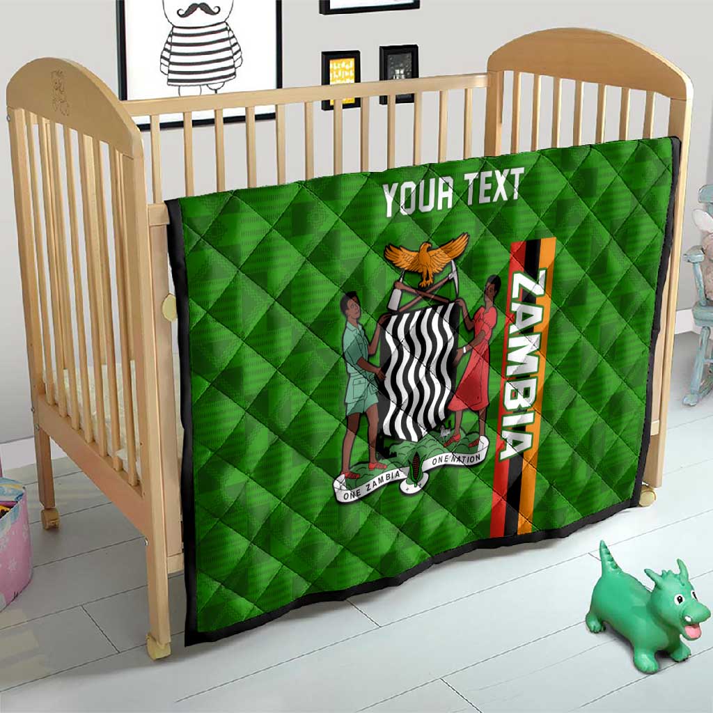 Personalised Zambia Independence Day Quilt Kente Pattern LT14