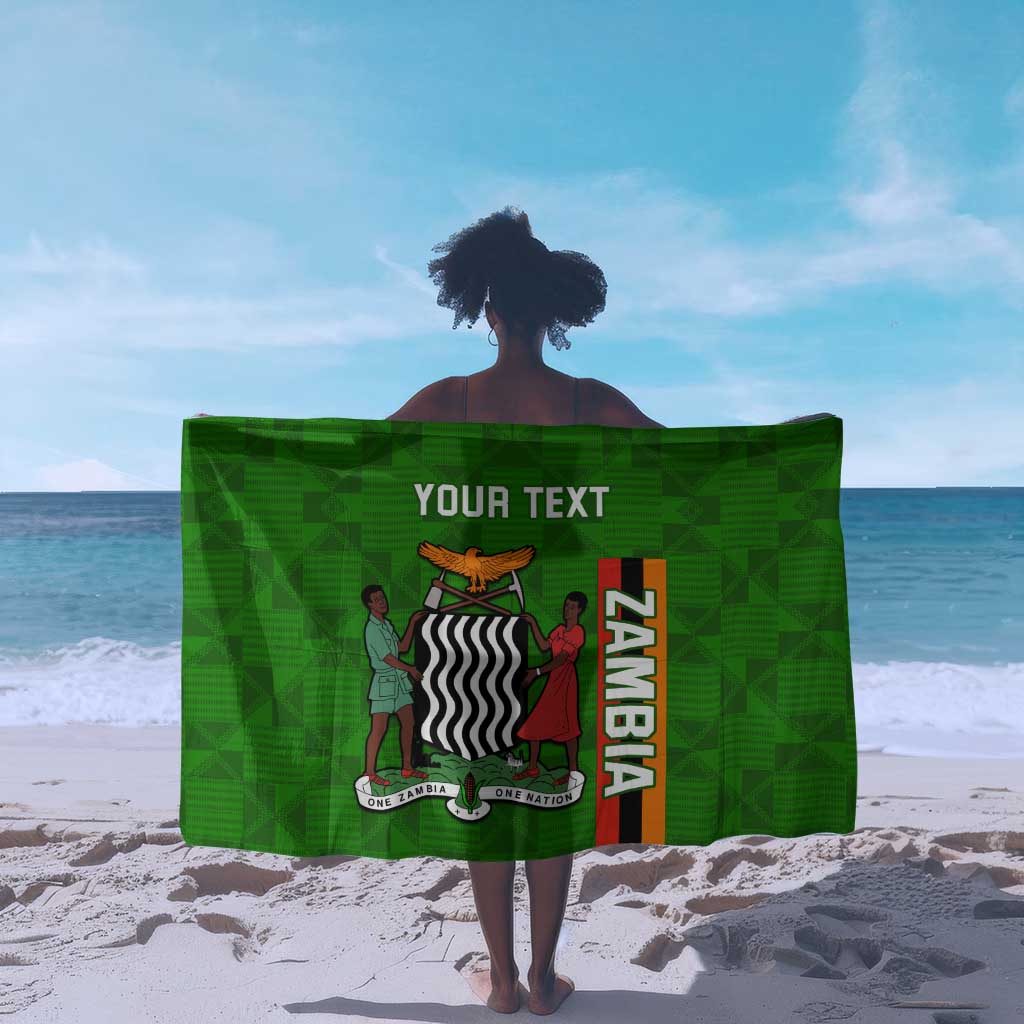 Personalised Zambia Independence Day Sarong Kente Pattern LT14