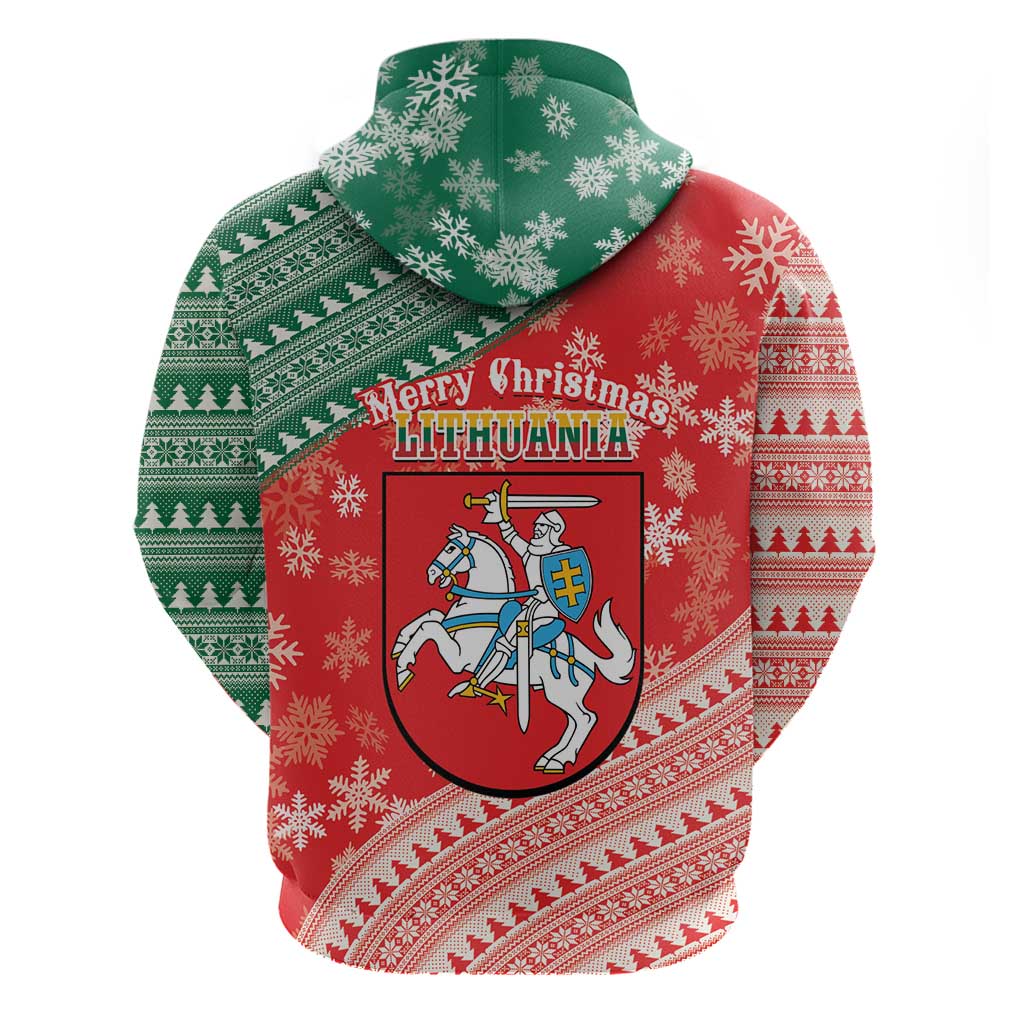 Lietuva Christmas Hoodie Linksmu Kaledu - Lithuania Coat Of Arms LT14