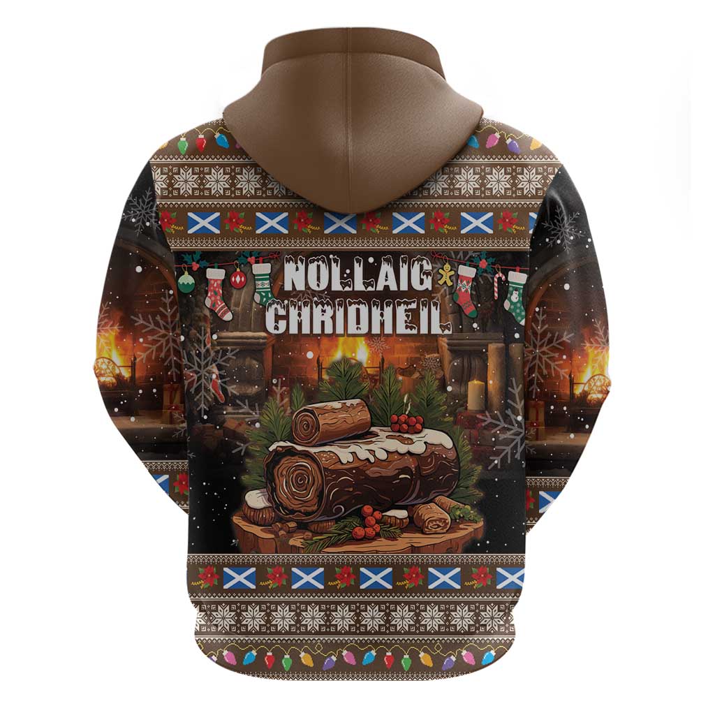 Scotland Christmas Hoodie Merry Yule Log LT14