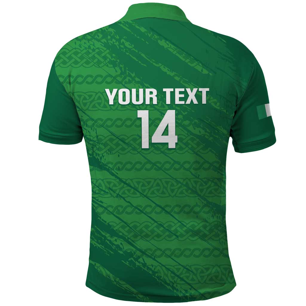 Custom Ireland Cricket Polo Shirt Irish Celtic Knot - National Color LT14