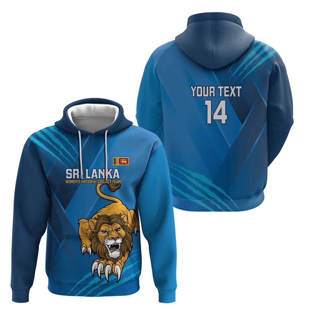 Custom Sri Lanka Cricket Hoodie Go Champions Lion Sporty Style LT14