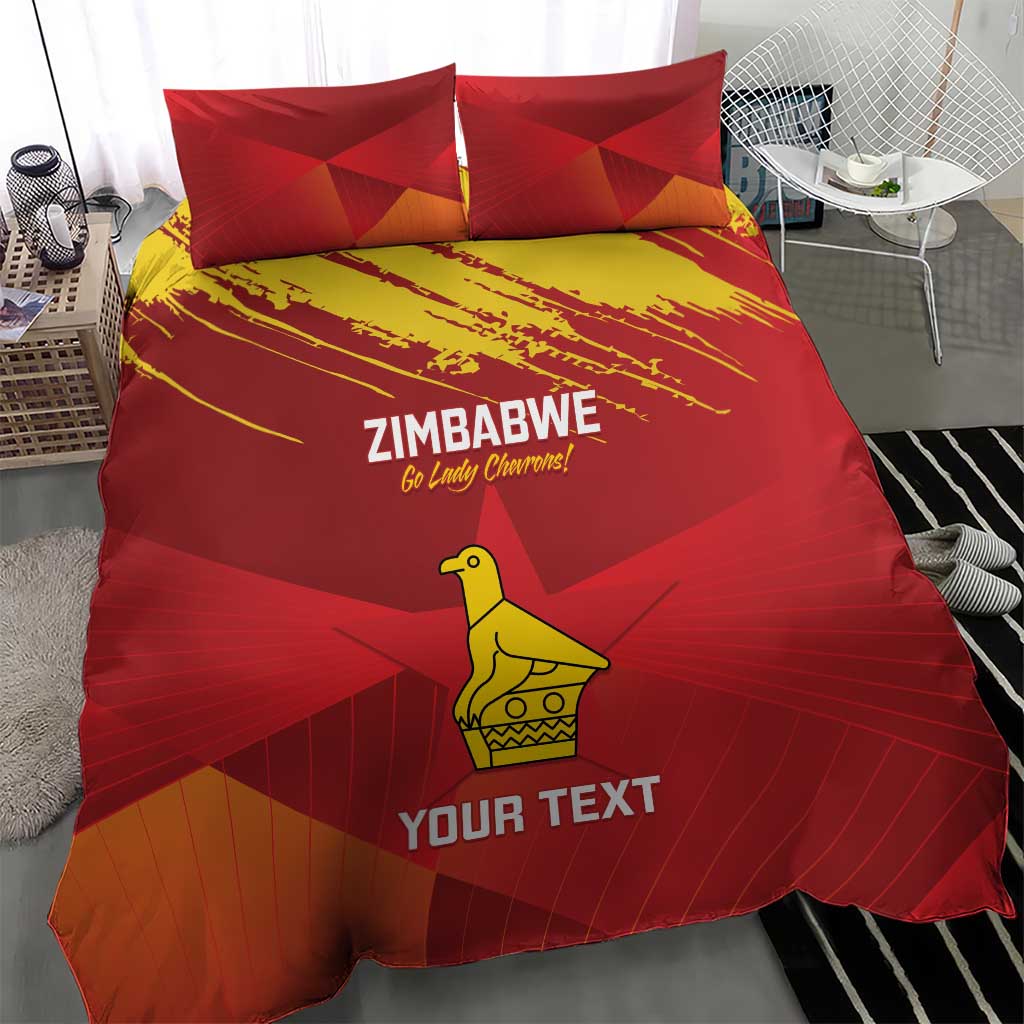 Custom Zimbabwe Cricket Bedding Set Go Lady Chevrons Grunge Style LT14