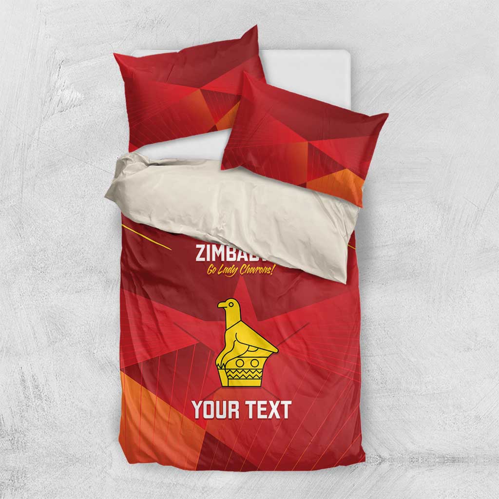 Custom Zimbabwe Cricket Bedding Set Go Lady Chevrons Grunge Style LT14