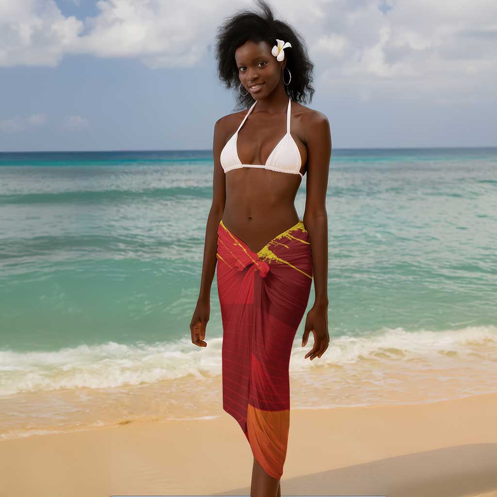 Custom Zimbabwe Cricket Sarong Go Lady Chevrons Grunge Style LT14