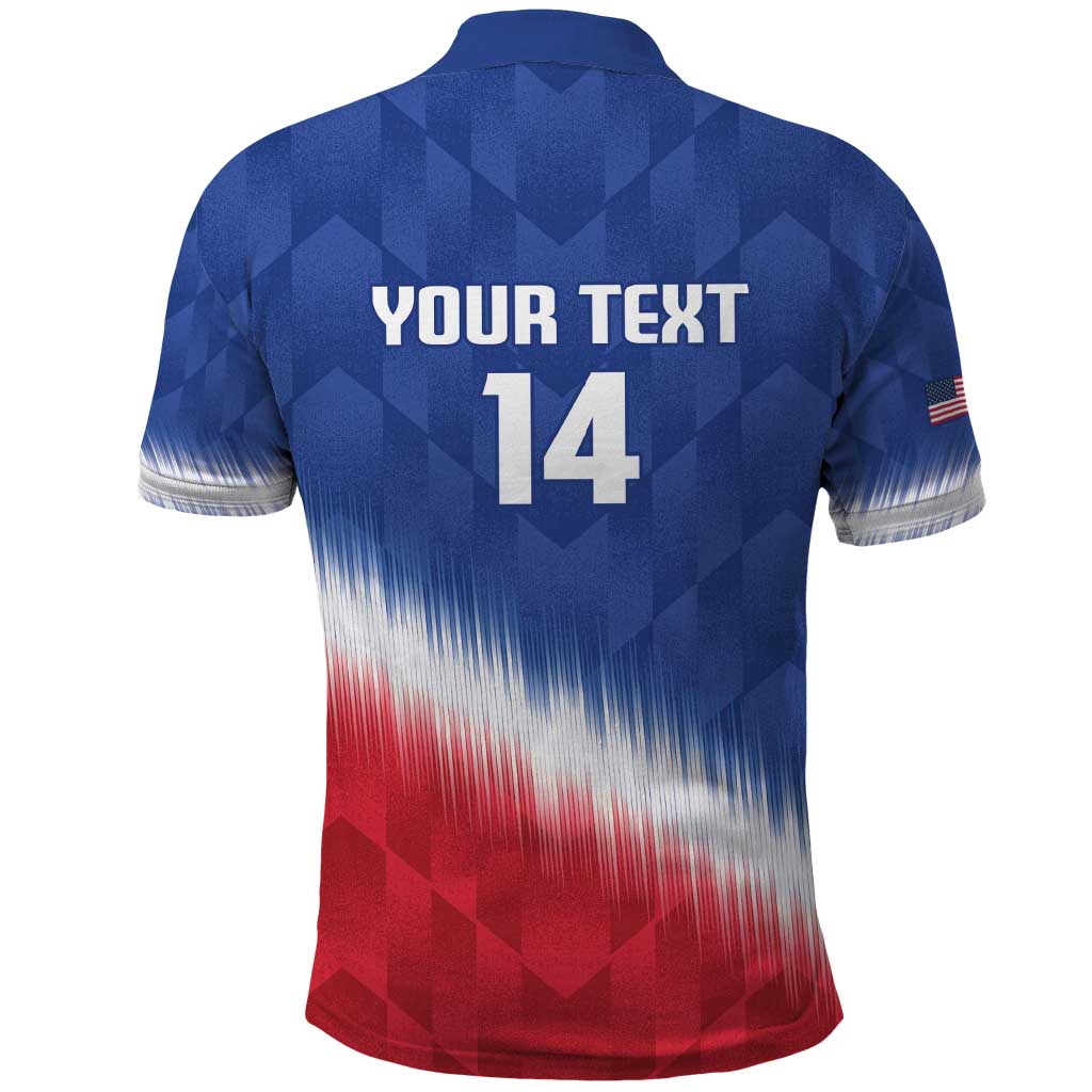 Custom United States Soccer Polo Shirt 2025 Go USA Sporty Style LT14