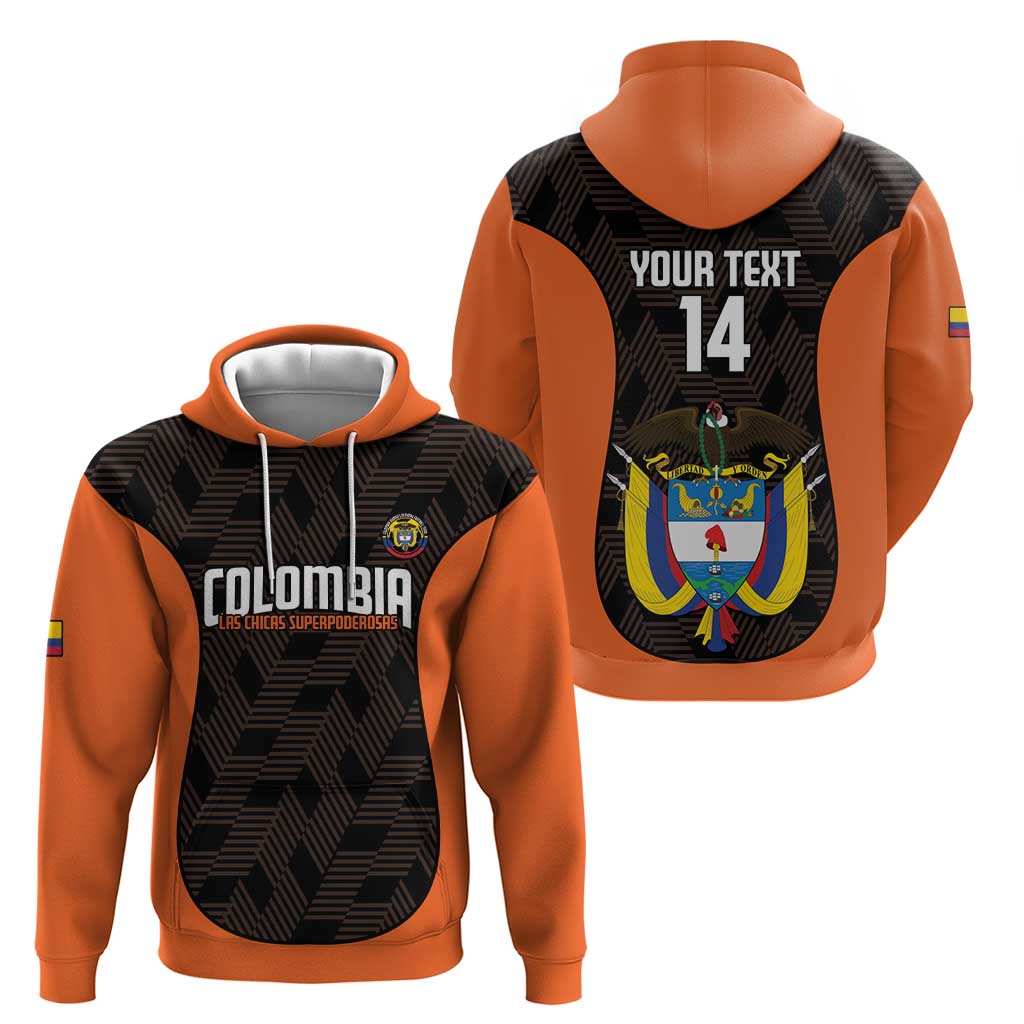 Custom Colombia Football Hoodie 2025 Las Chicas Superpoderosas - Black Version LT14