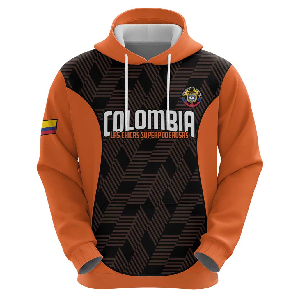 Custom Colombia Football Hoodie 2025 Las Chicas Superpoderosas - Black Version LT14