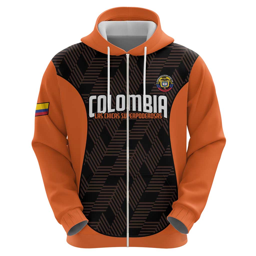 Custom Colombia Football Hoodie 2025 Las Chicas Superpoderosas - Black Version LT14