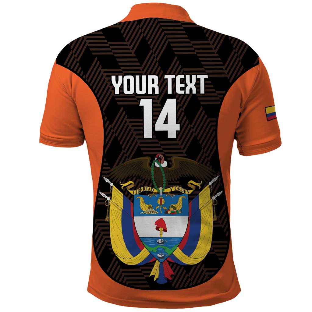 Custom Colombia Football Polo Shirt 2025 Las Chicas Superpoderosas - Black Version LT14