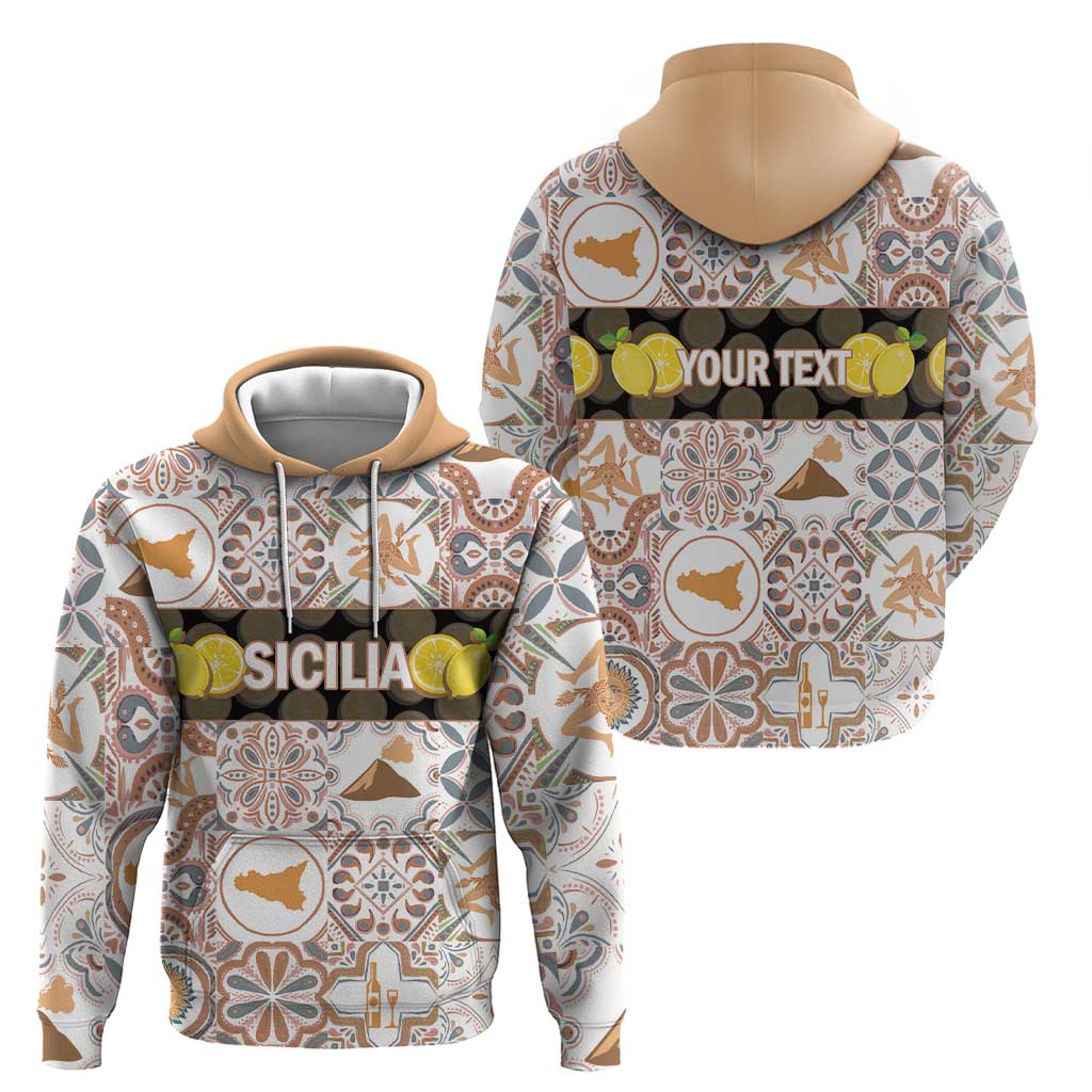 Personalized Sicilia National Symbols With Mosaic Motifs Hoodie LT14