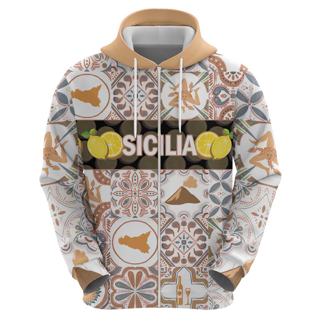 Personalized Sicilia National Symbols With Mosaic Motifs Hoodie LT14