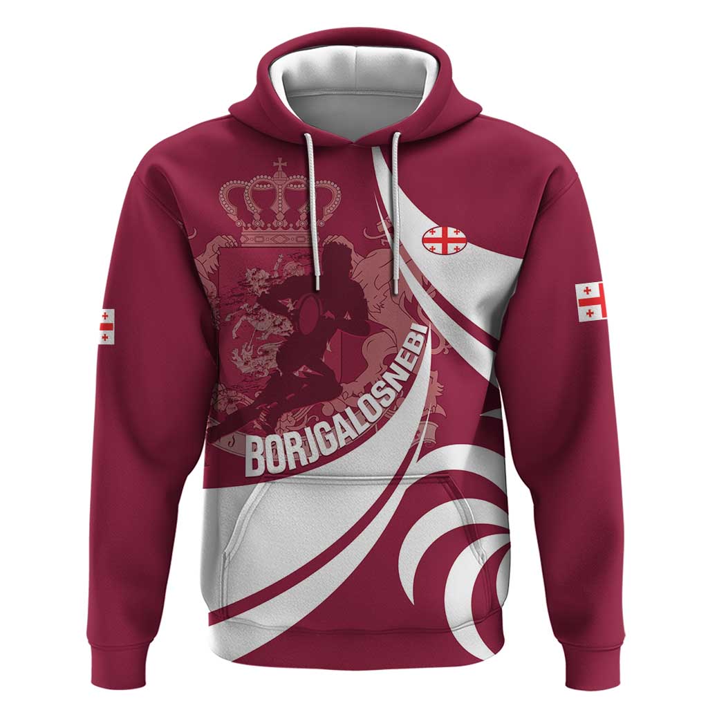 Custom Georgia Rugby Hoodie Go Borjgalosnebi LT14