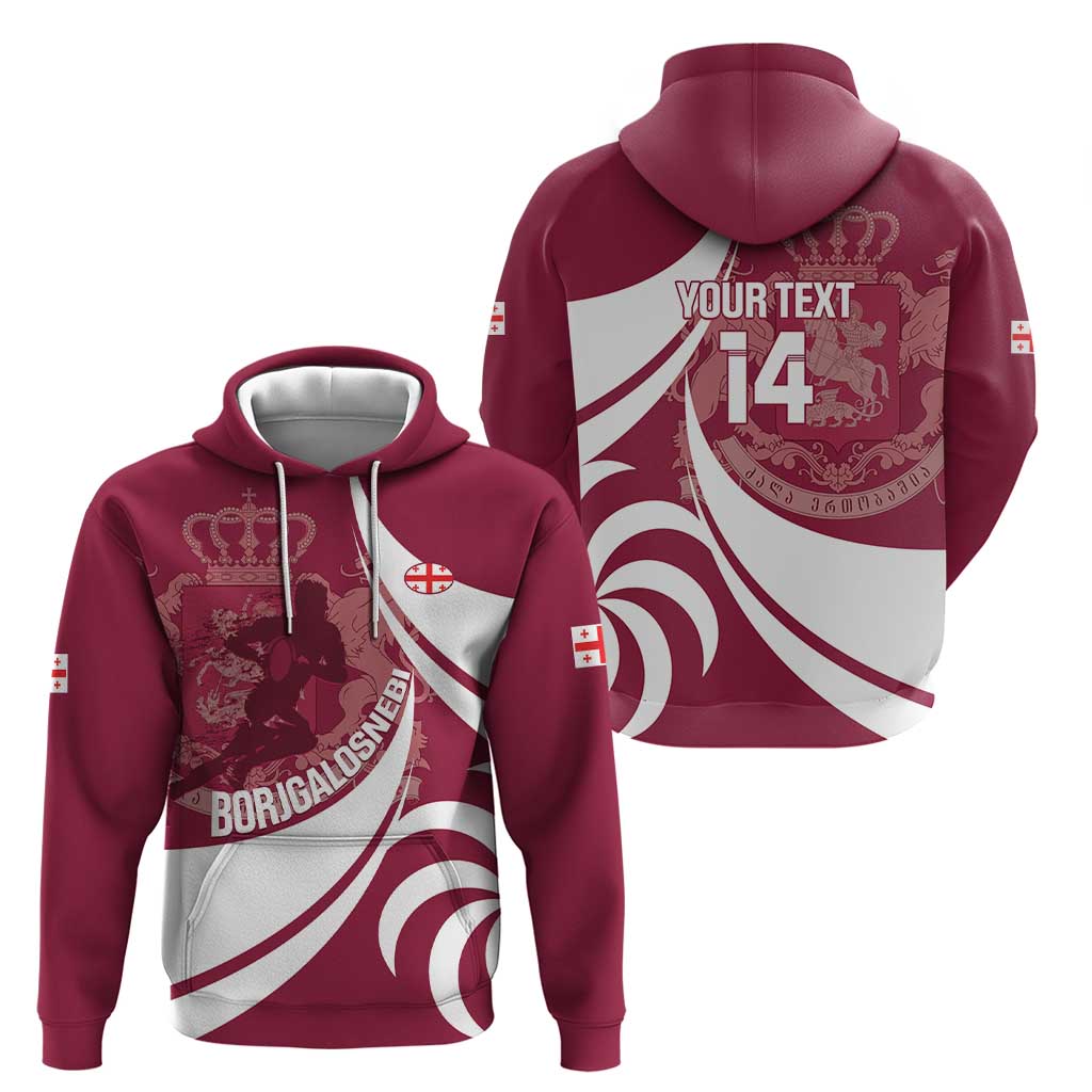 Custom Georgia Rugby Hoodie Go Borjgalosnebi LT14