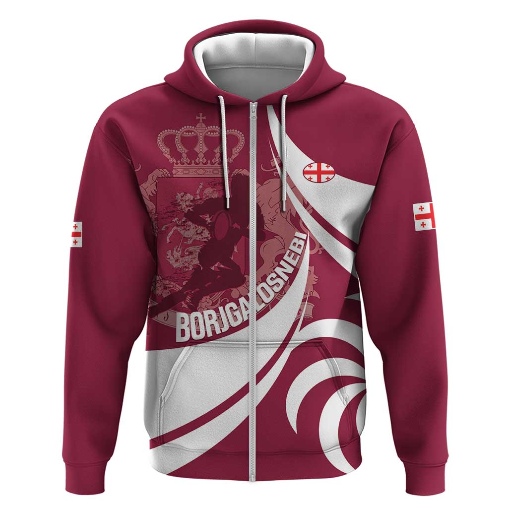 Custom Georgia Rugby Hoodie Go Borjgalosnebi LT14