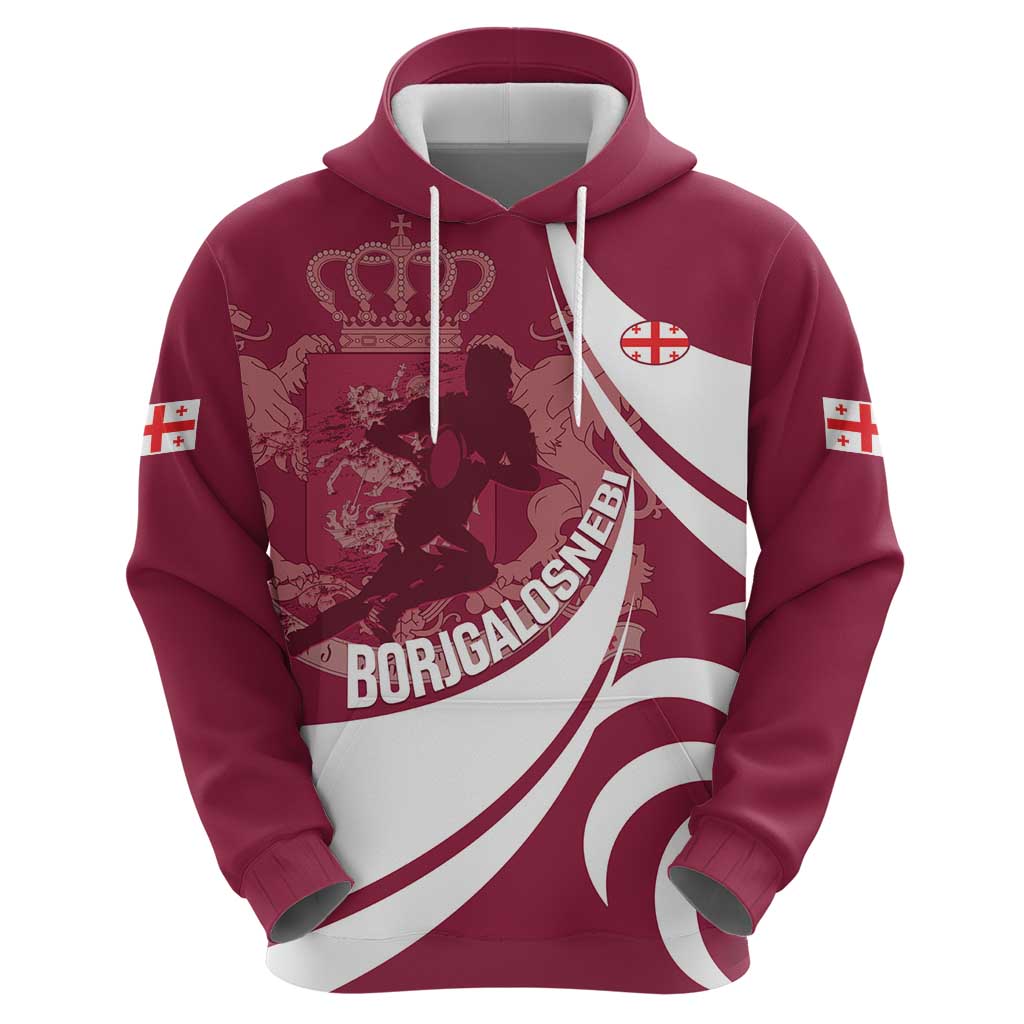 Custom Georgia Rugby Hoodie Go Borjgalosnebi LT14