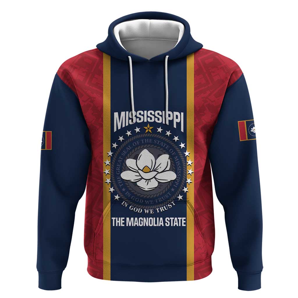 United States Mississippi Hoodie Magnolia State Flag Style LT14