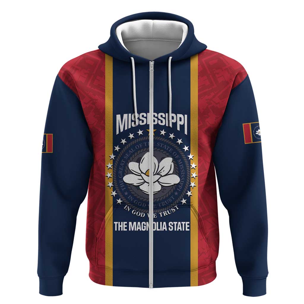 United States Mississippi Hoodie Magnolia State Flag Style LT14