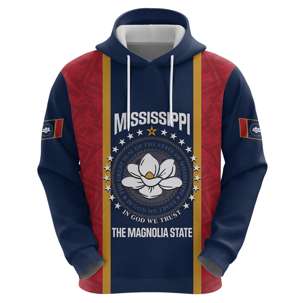 United States Mississippi Hoodie Magnolia State Flag Style LT14