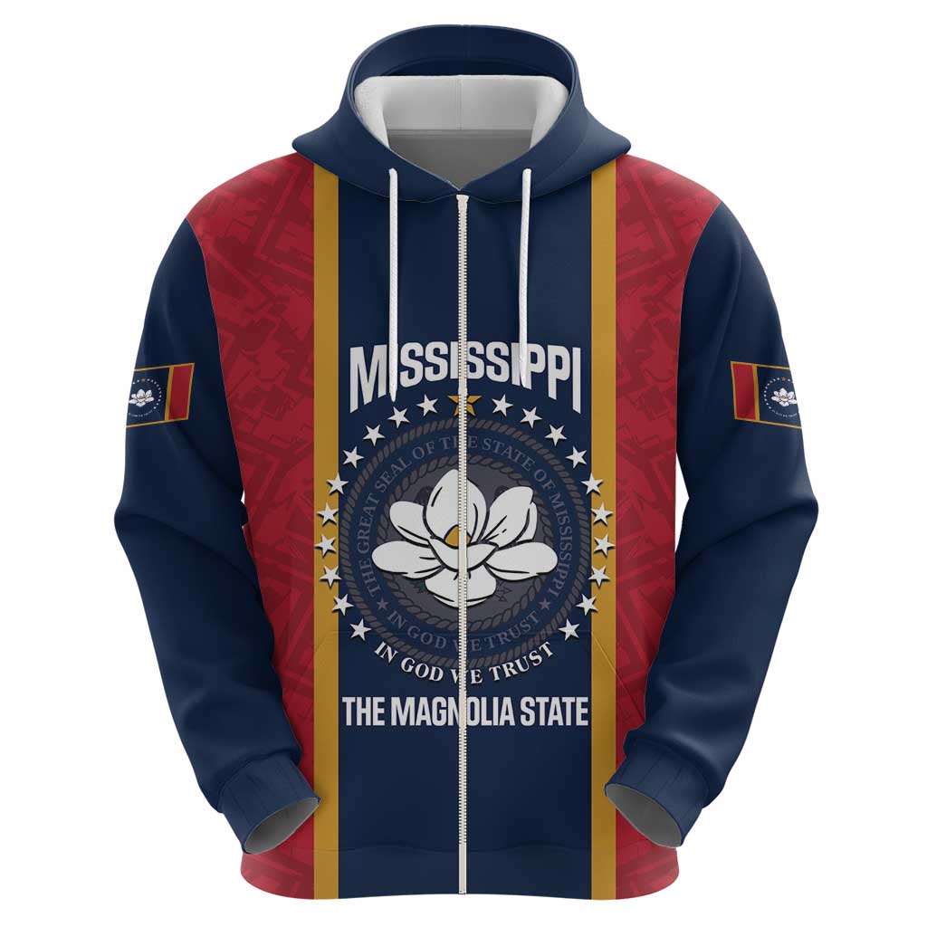 United States Mississippi Hoodie Magnolia State Flag Style LT14