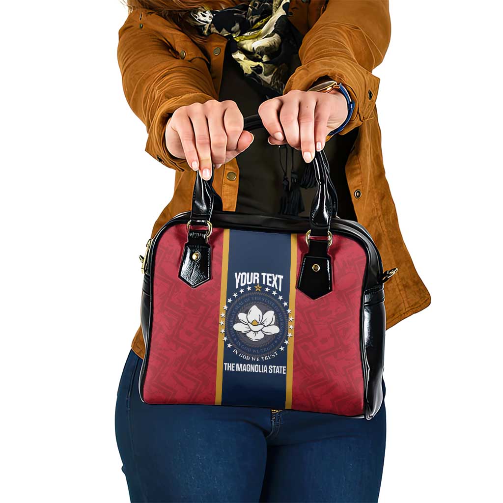 United States Mississippi Shoulder Handbag Magnolia State Flag Style LT14